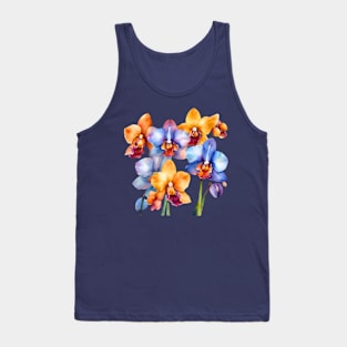 Watercolor Orchids Tank Top